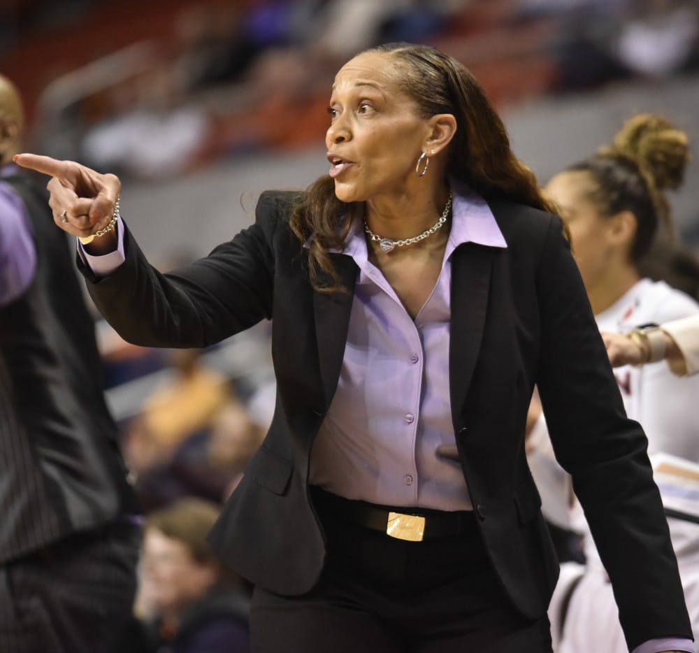 Auburn Tigers head coach Terri Williams-Flournoy during the Auburn vs Tennessee women's  basketball game on Thursday, Jan. 19, 2017, in Auburn, Ala.