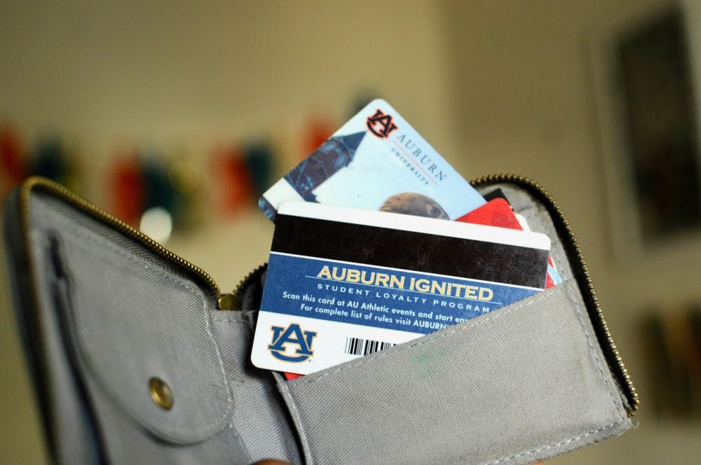 Auburn students use Tiger Cards for the on-campus meal plan.