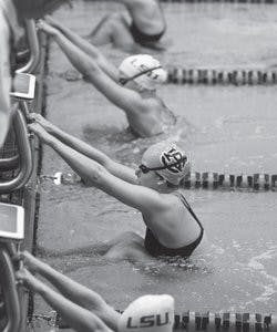 Auburn's took the top two spots in the women's 200-medley relay with the 'B' team defeating the Tigers' 'A' team with a time of 1:41.76. (Katherine McCahey / PHOTOGRAPHER)