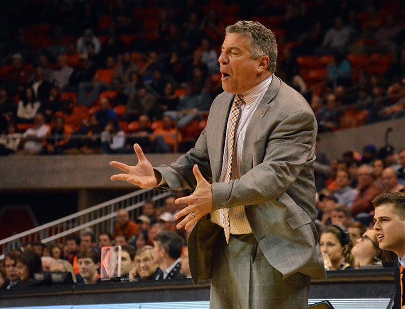 Bruce Pearl, head coach, during the second half. Auburn vs Texas A&M in Auburn, AL on Jan 27, 2015. Emily Enfinger |  Photo Editor