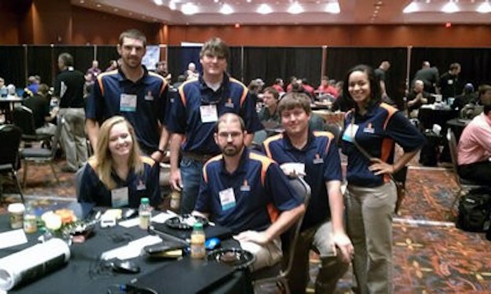 Auburn's building science team won first place at the ABC competition in San Antonio in April. (Contributed)