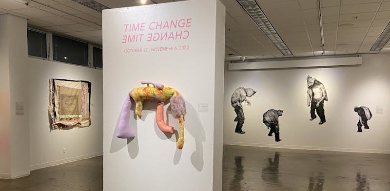 The Department of Art and Art History hosts &nbsp;“Time Change/ Change Time” through Friday in Biggin Gallery.