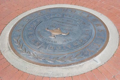 One of Auburn's oldest myths is centered on the seal in front of Langdon Hall.