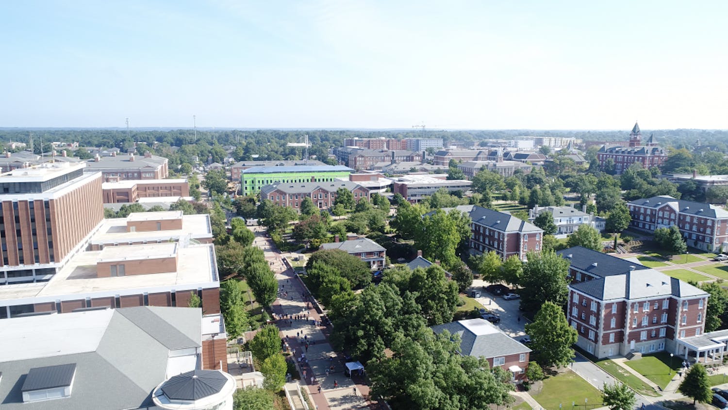 auburn university campus aerial