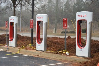 tesla charging