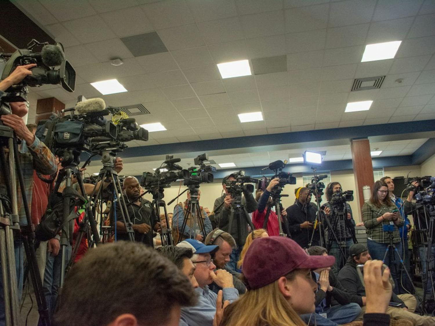 PHOTOS | Officials speak at a press conference one day after deadly tornado