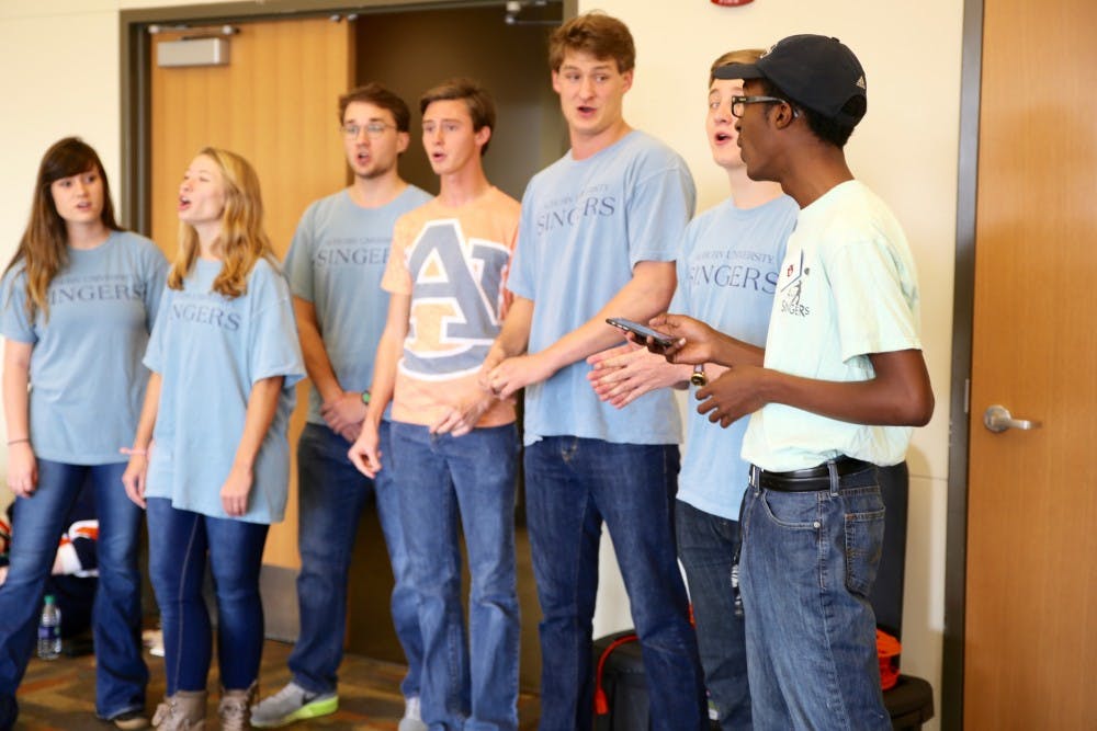 Auburn Singers entertain students with carols&nbsp;during UPC annual Jingle Ball Jam in Student Center Ballroom on Nov. 30, 2016.
