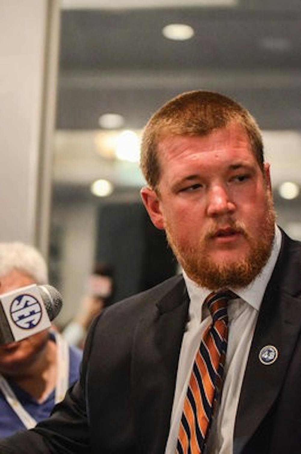 Dismukes was a senior leader chosen to attend SEC Media Days. (Raye May / Photo Editor)