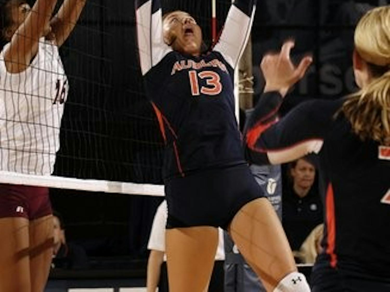Solverson has 725 assists on the women's volleyball team. (Todd Van Emst / Media Relations)