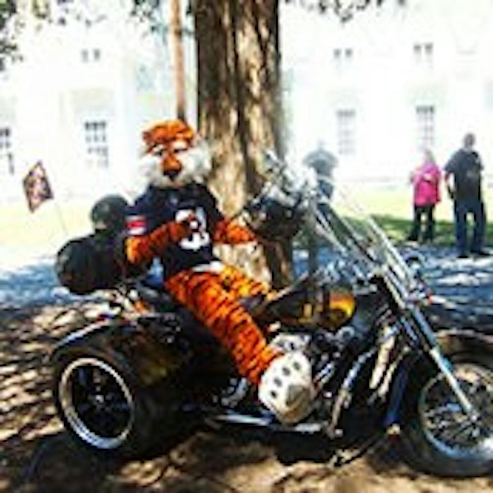 Aubie is a featured guest at the 2nd Annual Motorcycle Benefit for Autism on Sept. 20. (Contributed by Luanne Helms)