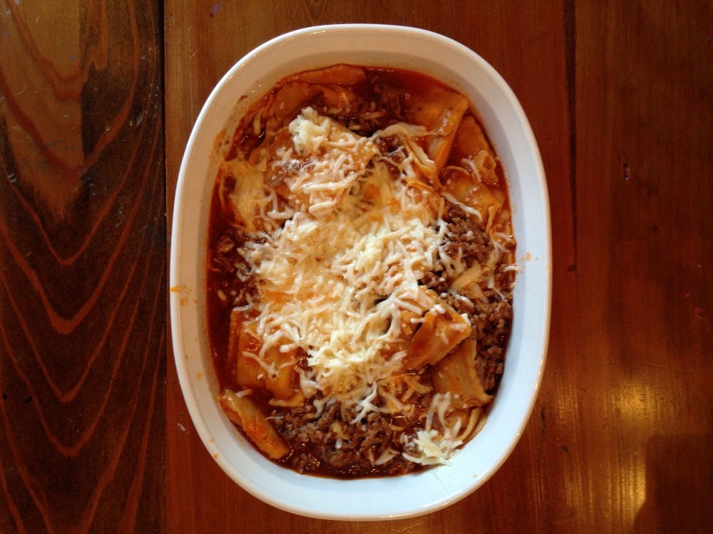 Cheesy ravioli made ready to eat after nine minutes. (Anne Dawson | Intrigue Writer) 