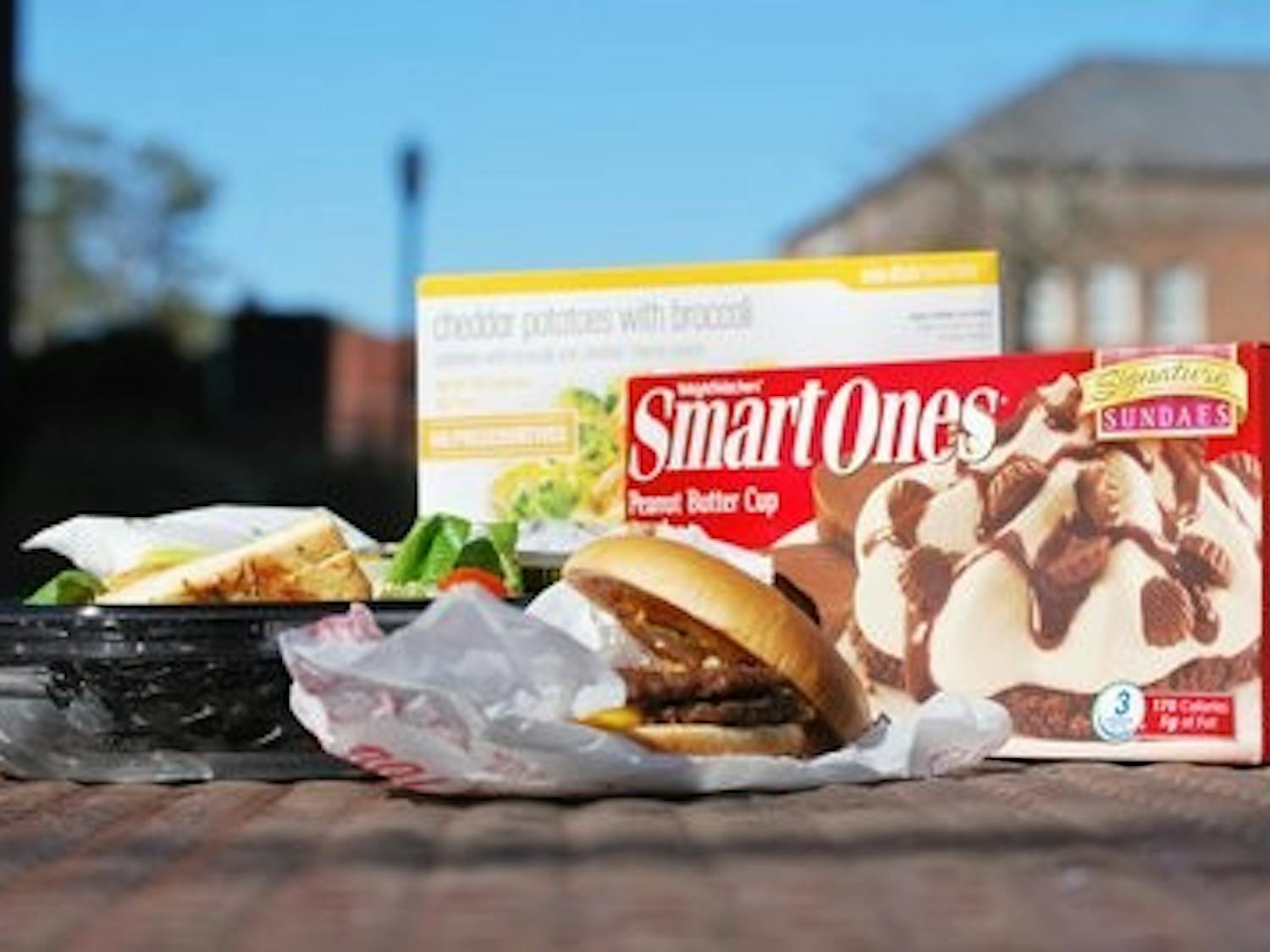 Sometimes a hamburger can be a better choice than frozen meals, which can be loaded with sodium and fat, ultimately canceling out the health advantages they are advertised as having. Carolyn Rush / ASSISTANT PHOTO EDITOR