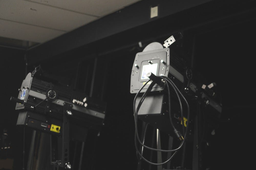 Lighting equipment&nbsp;at Peet Theater on Thursday, Nov. 9, 2017 in Auburn, Ala.