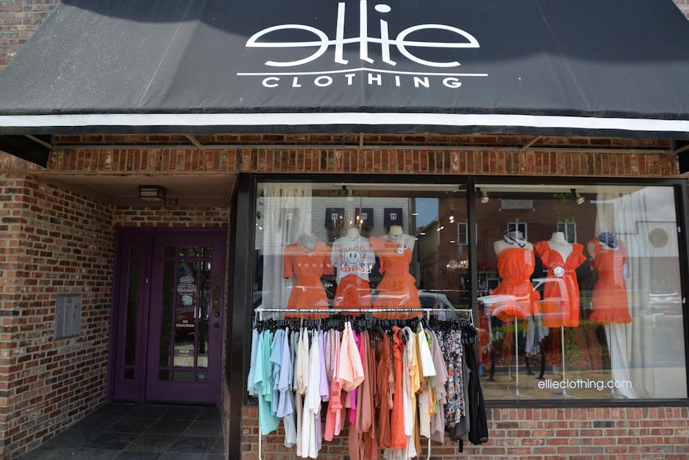 <p>Ellie Clothing storefront in downtown Auburn.&nbsp;</p>