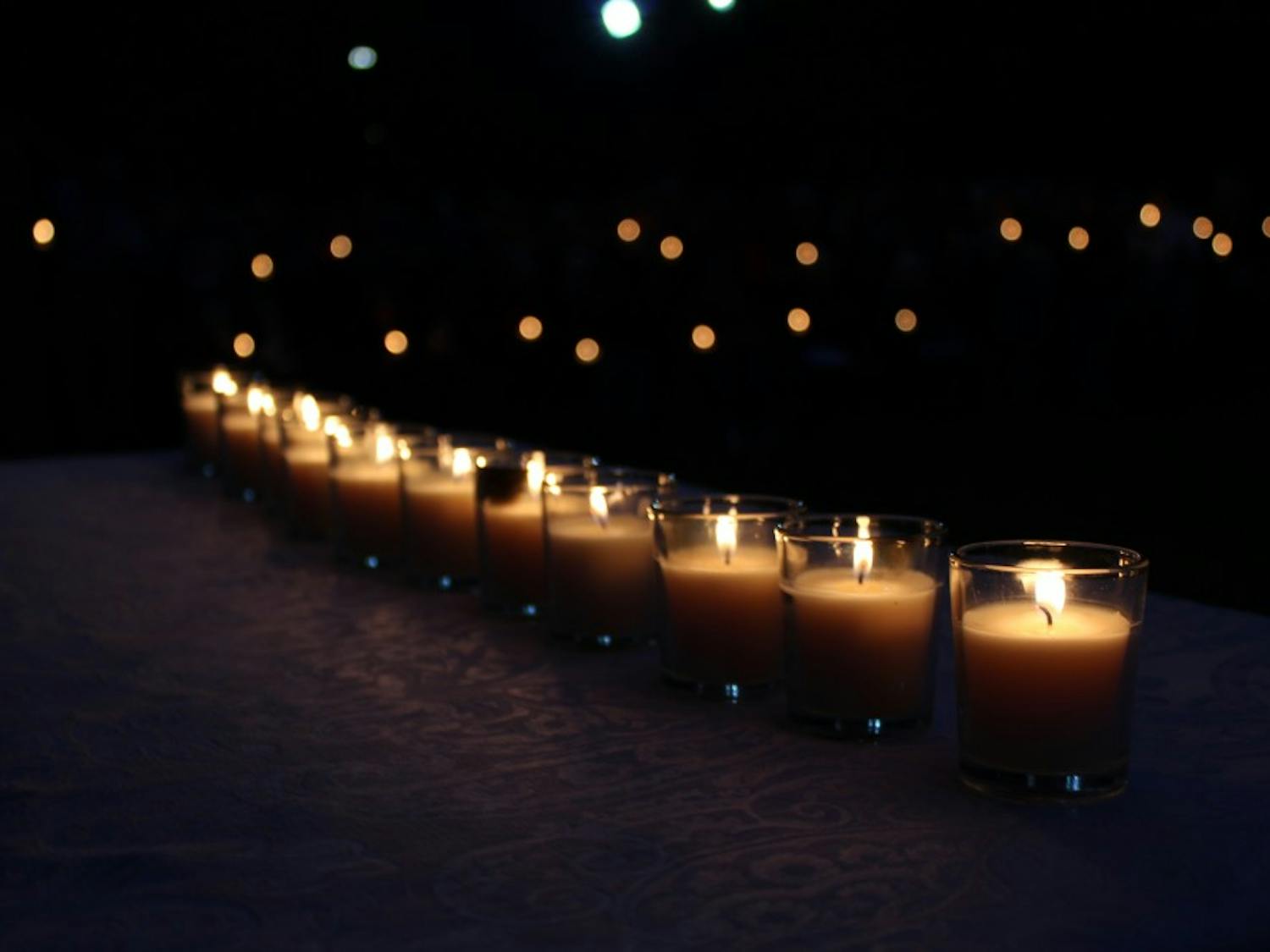 11 Candles at Jewish Vigil
