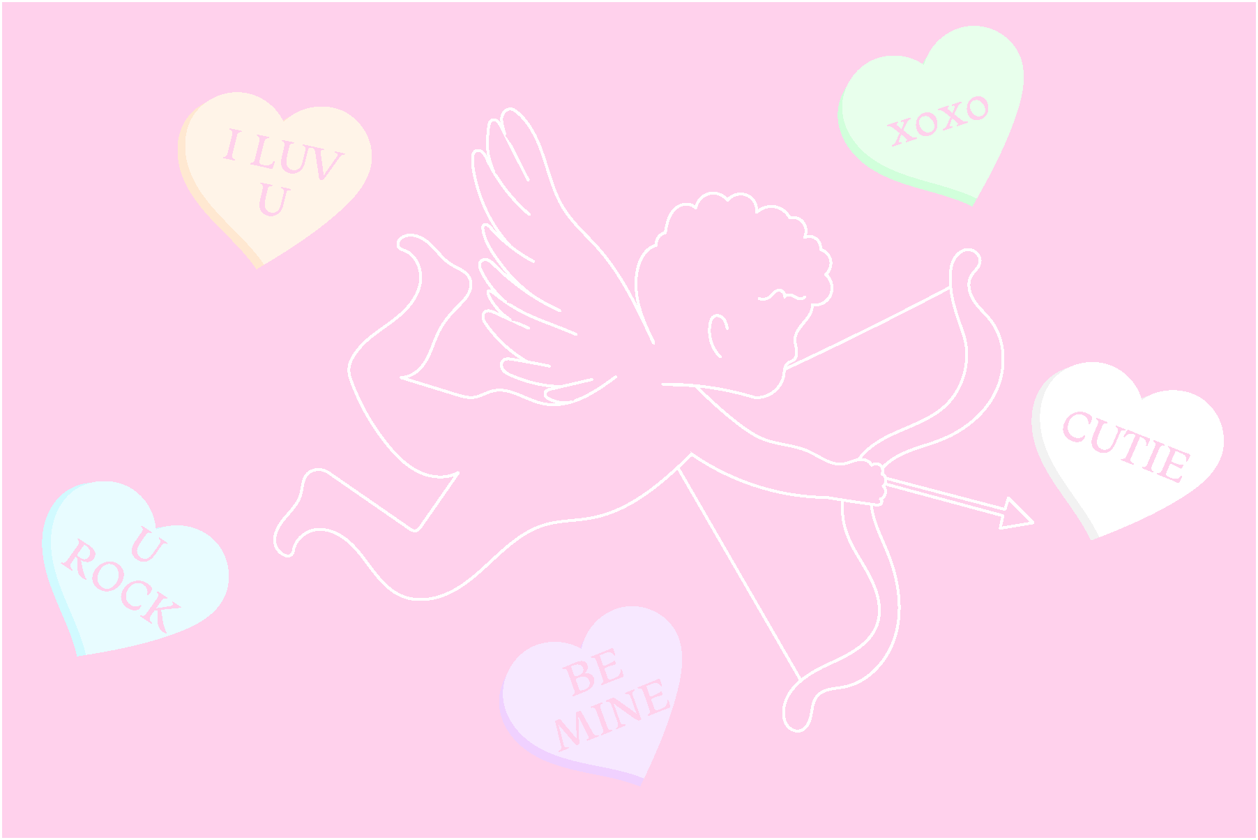 Cupid draw back your bow graphic