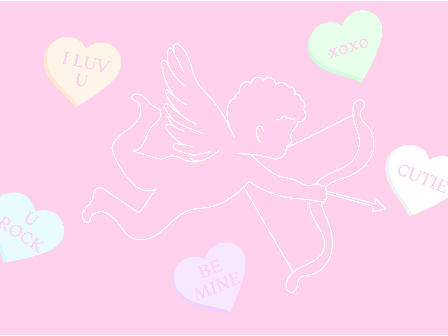 Cupid draw back your bow graphic