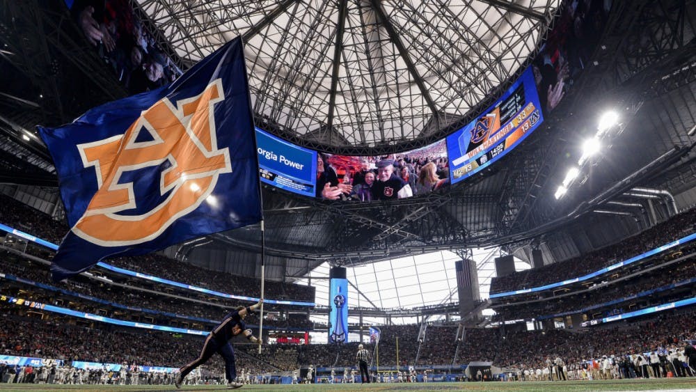 Mercedes-Benz StadiumAuburn football vs UCF during the Peach Bowl on Monday, Jan. 1, 2018, in Atlanta, Ga.Photo by Wade Rackley/Auburn Athletics 