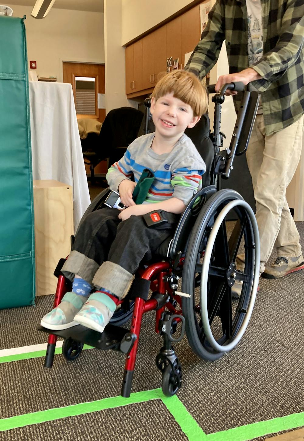 <p>Emmett Belcher is a kindergartner at Cary Woods Elementary School and was born with a rare neurological malformation called Hemimegaloencephaly.</p>