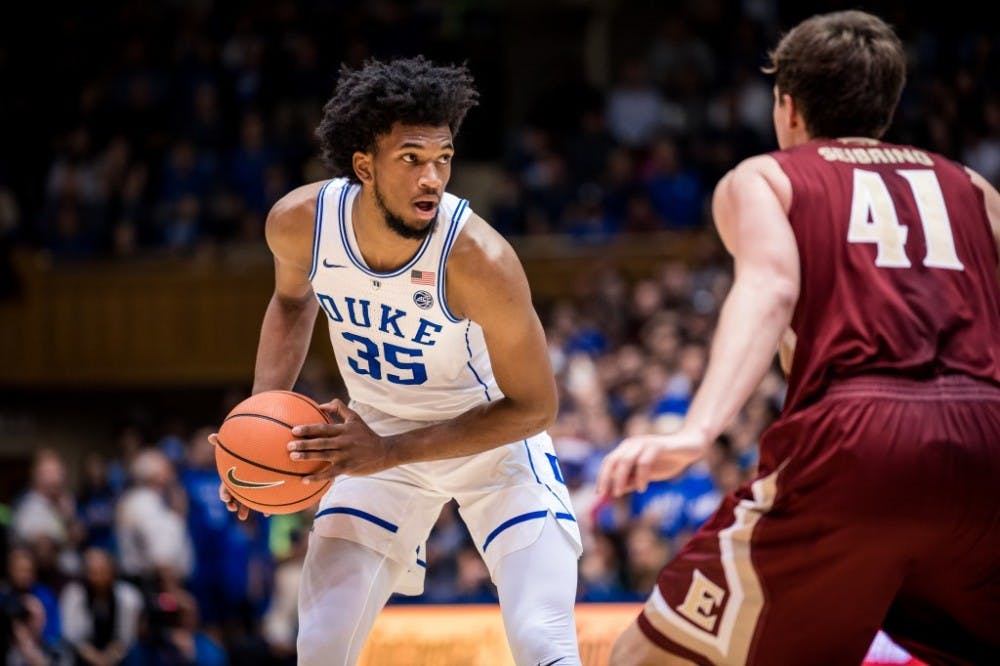 Marvin Bagley III (35) has been a big part of Duke's success this season.