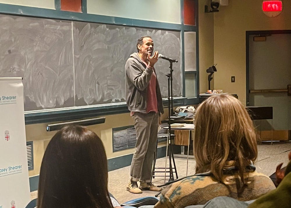 <p>The event was part of the Nonfiction@Brown series hosted by the English department and organized by Michael Stewart MA’07 and Elizabeth Rush, co-professors of ENGL 1190X: “Nonfiction Now.”</p>