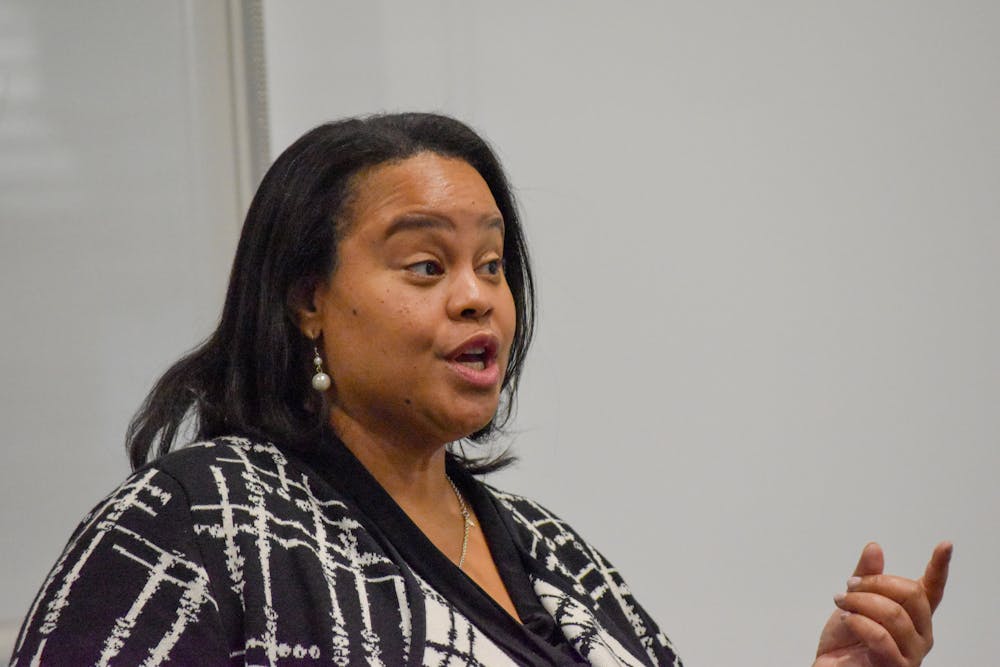 <p>Danielle Holley-Walker, dean of Howard University School of Law, spoke about the dangerous and far-reaching impacts of anti-CRT legislation in her Watson Distinguished Speaker Series lecture.</p>