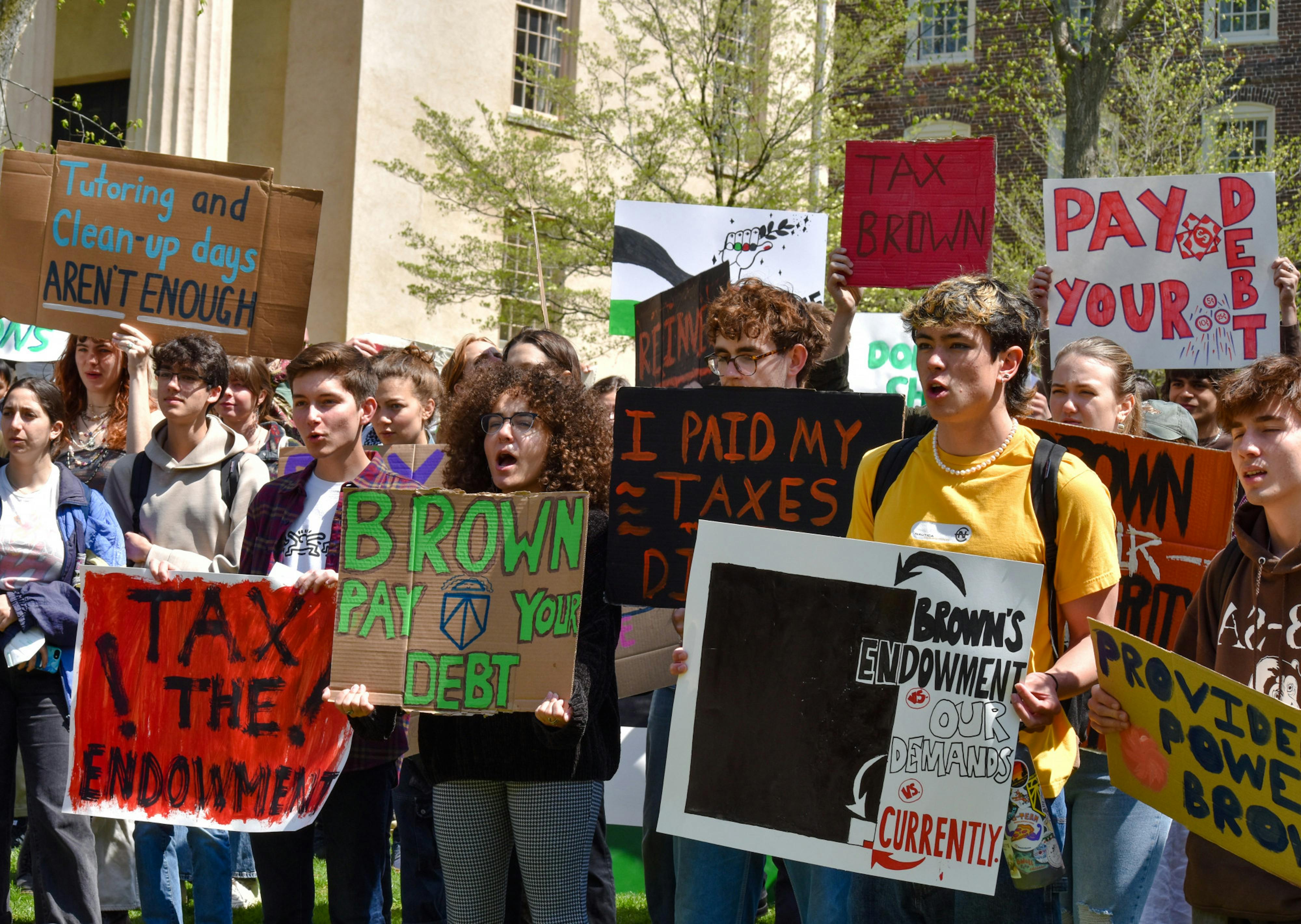 Brown Activist Coalition calls for Brown to increase investment in Providence at ADOCH protest - Vimarsana News