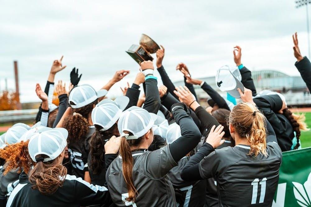 Despite starting their athletic careers remotely, members of the class of 2024 on Brown women's soccer team won three Ivy League championships in their time on College Hill.

Courtesy of William Maloney/Brown Athletics