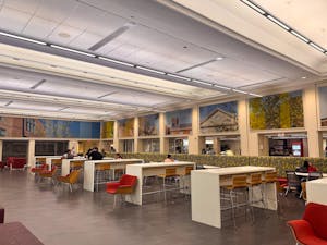 Photo of Andrews dining hall, one of three main dining halls at Brown.