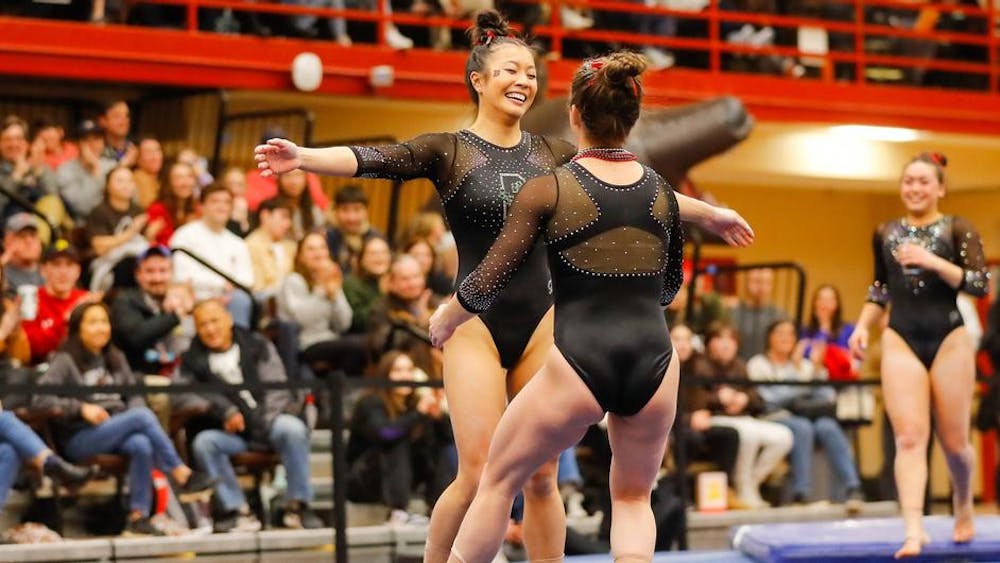 Brown Gymnastics’ 2022-23 season saw multiple new program records and a first-place finish at the Ivy Classic with a score of 195.200, the second-highest in program history.
Courtesy of Chip DeLorenzo via Brown Athletics