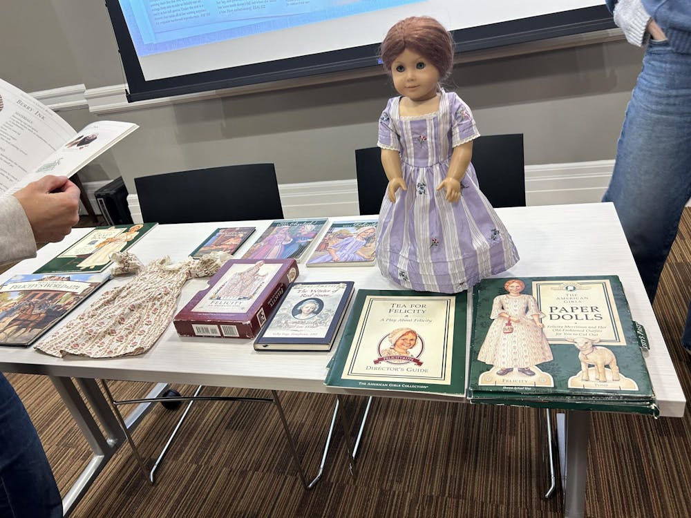 Horrocks’ talk focused on the doll Felicity Merriman, a fictional 9-year-old girl whose story is set in Colonial Williamsburg, Virginia between 1774 and 1776.