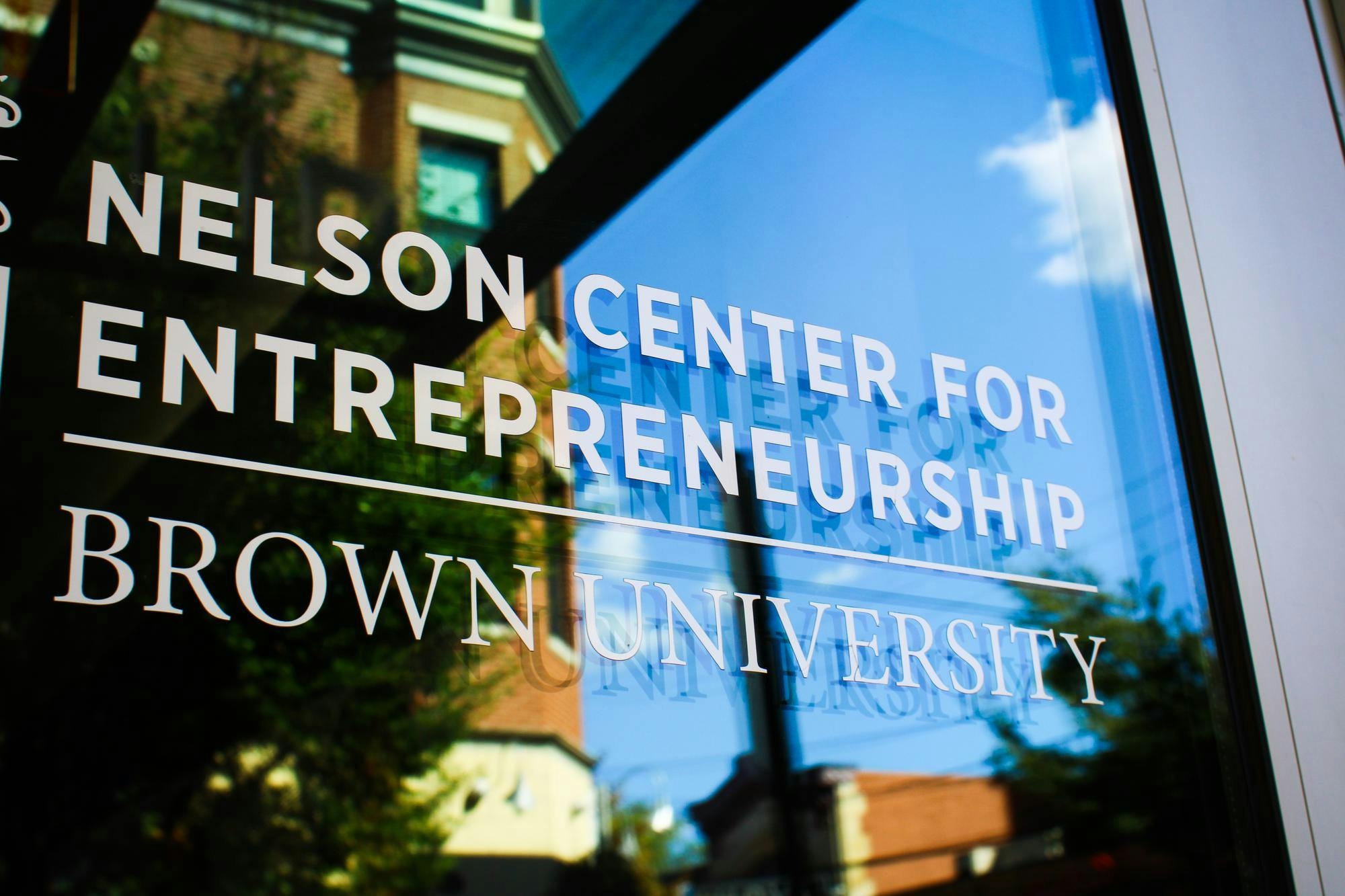 The exterior facade of the Nelson Center for Entrepreneurship.