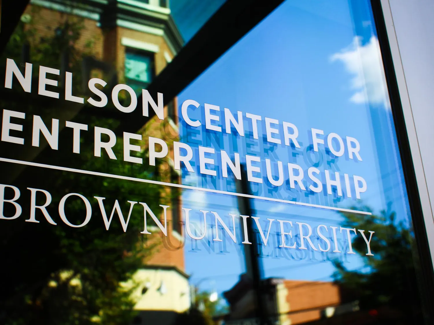 The exterior facade of the Nelson Center for Entrepreneurship.