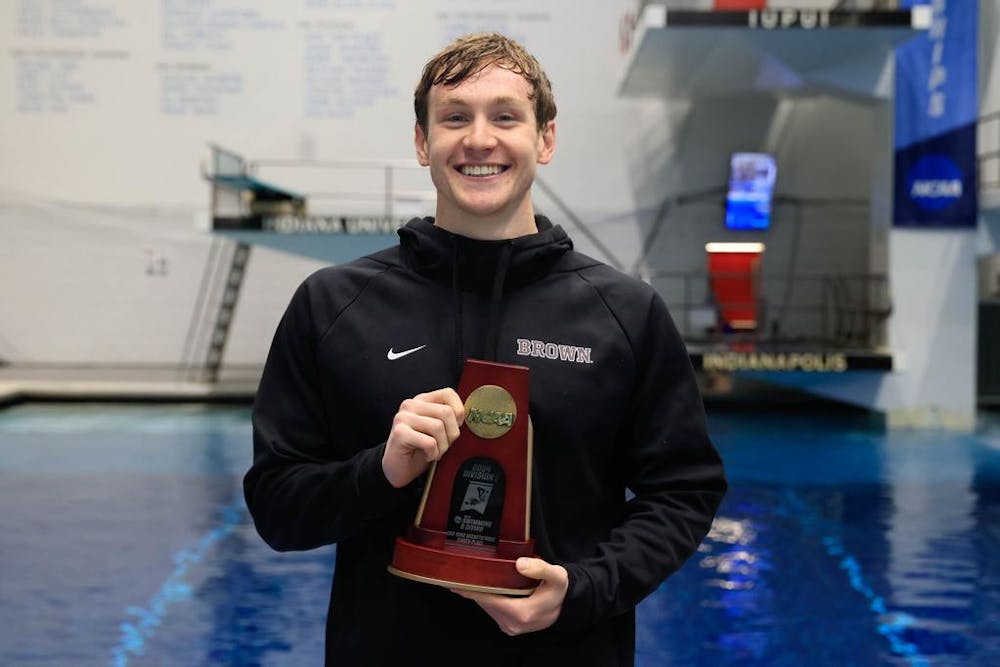 <p>Kelly finished eighth in the 200 Breaststroke and 18th in the 100 Breaststroke. </p><p>Courtesy of Justin Casterline via Brown Athletics</p>
