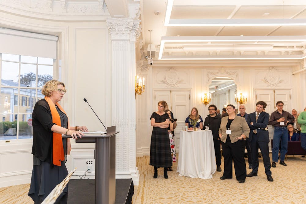 At the private event, President Christina Paxson P’19 P’MD’20, Institute Director Amanda Anderson and affiliated faculty spoke on how the new hub will support humanities at Brown. 

Courtesy of Ashley McCabe