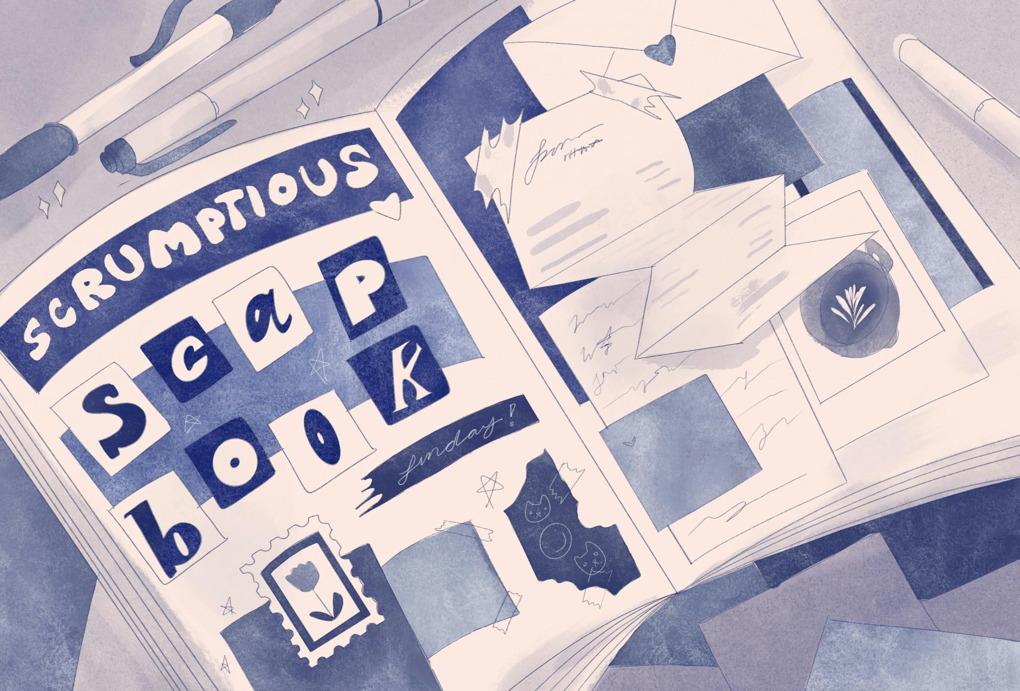 Scrapbooking the Sunday Scaries Away Illustration.jpg