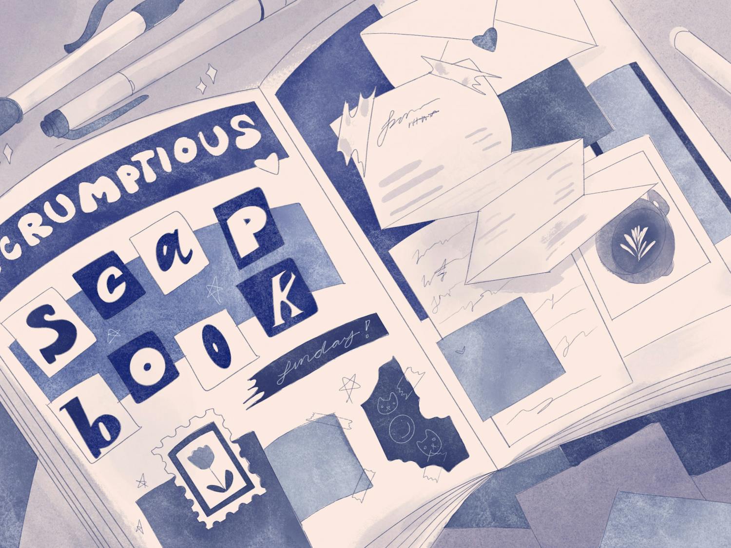 Scrapbooking the Sunday Scaries Away Illustration.jpg