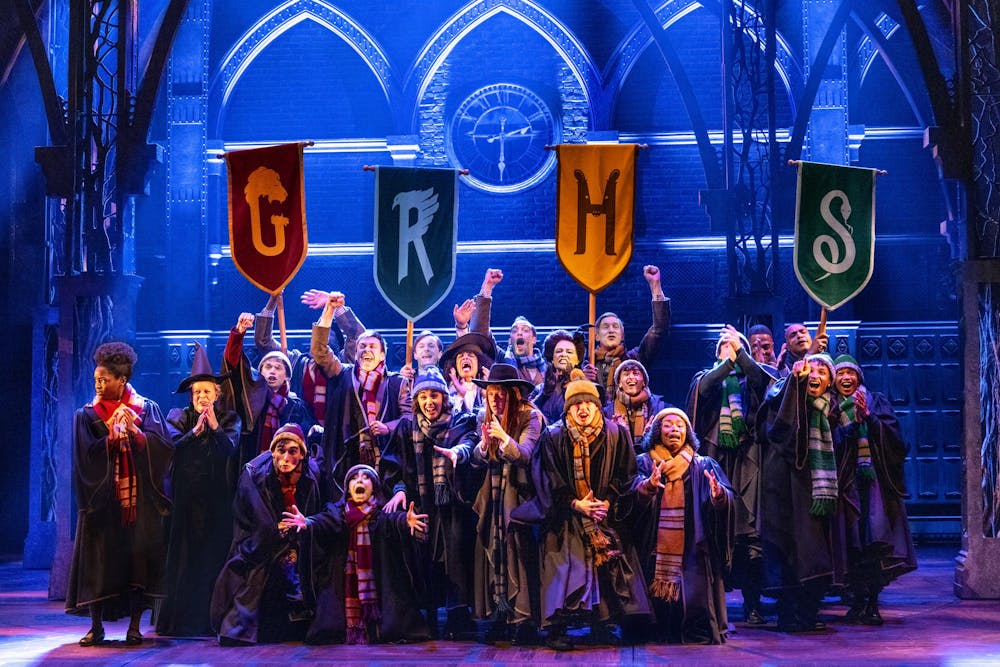 The cast of Harry Potter and the Cursed Child at the Providence Performing Arts Center.