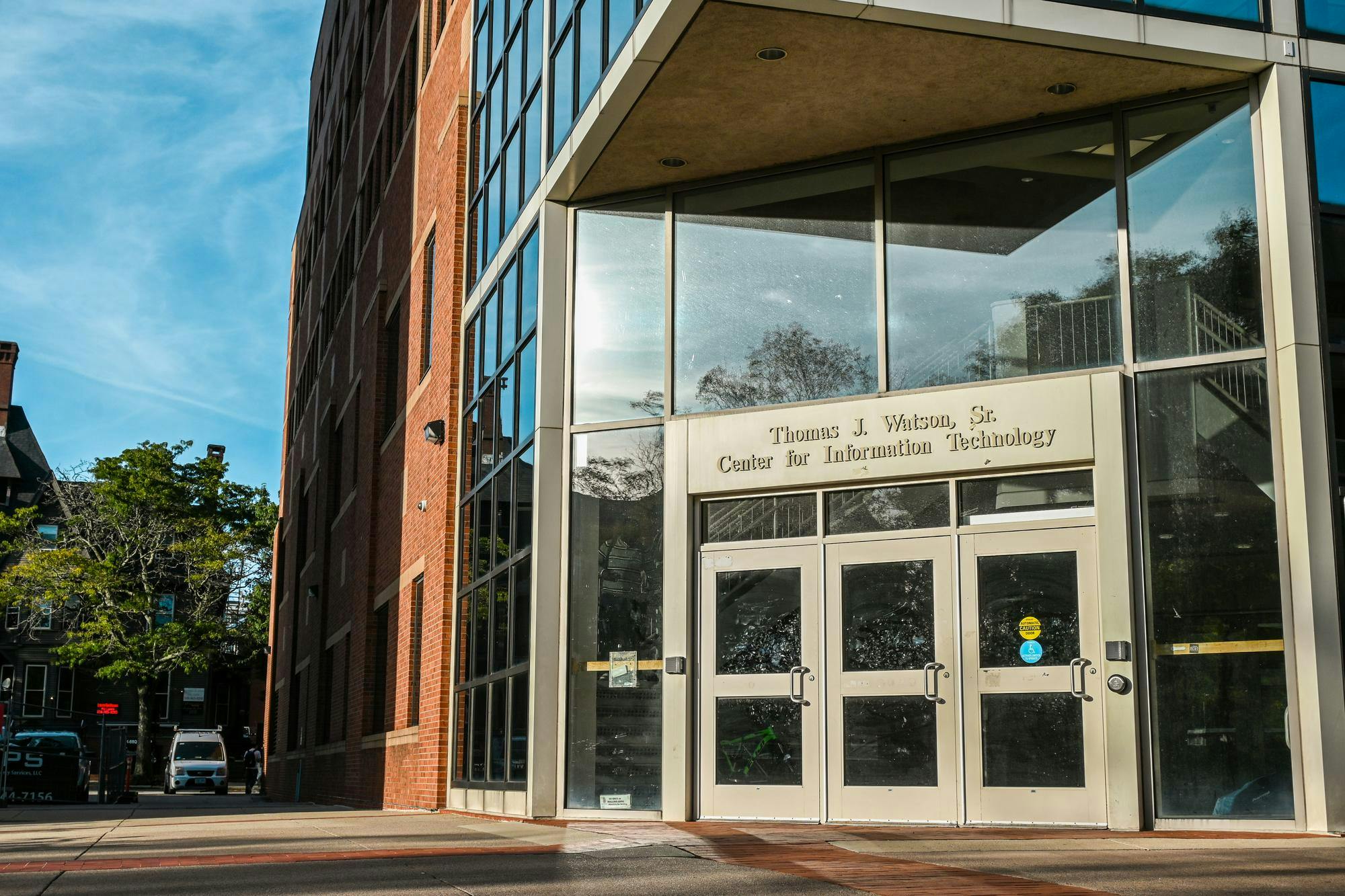 Photo of the Thomas J. Watson Sr. Center for Information Technology, home to Brown’s computer science department.
