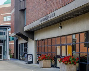 Photo of the Biomedical Center at Brown University.