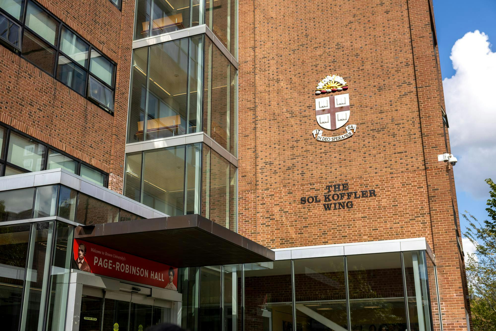 Paige Robinson Hall on a sunny day