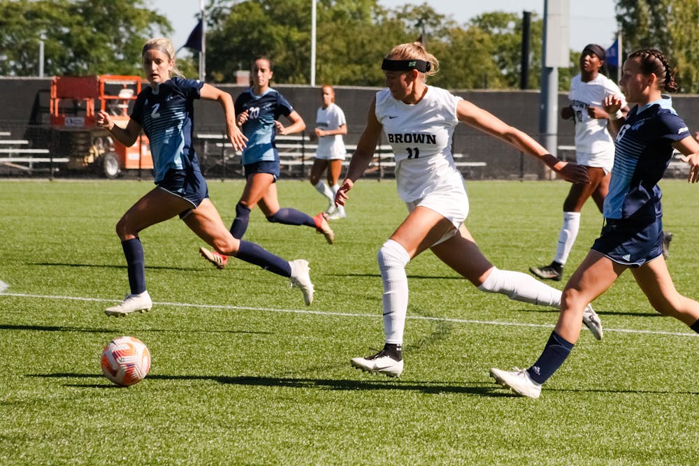 <p>A late goal from midfielder Miya Grant-Clavijo ’25 rescued Brown from a draw with URI. Her 81st minute score also ended Bruno’s 197-minute scoring drought.</p>