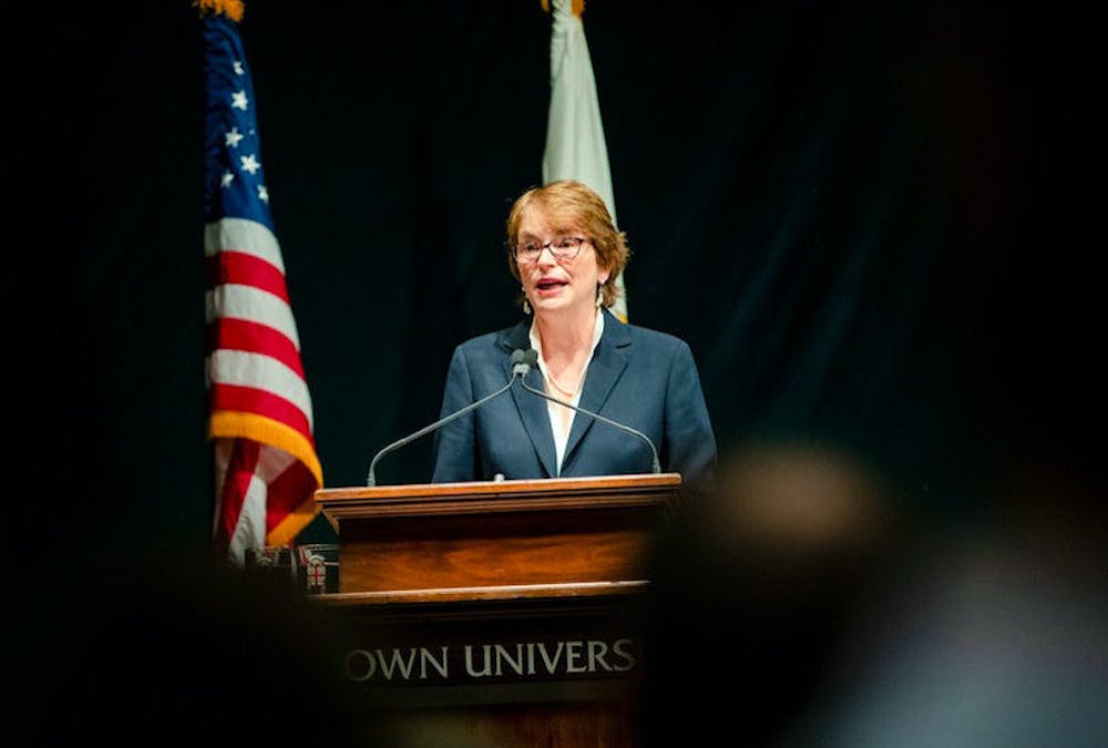 <p>ACE Vice President and Chief of Staff Jessie Brown ’02 said that Paxson is “very engaged in a lot of these issues that we&#x27;re focused on.”</p><p>Courtesy of Nick Dentamaro</p>
