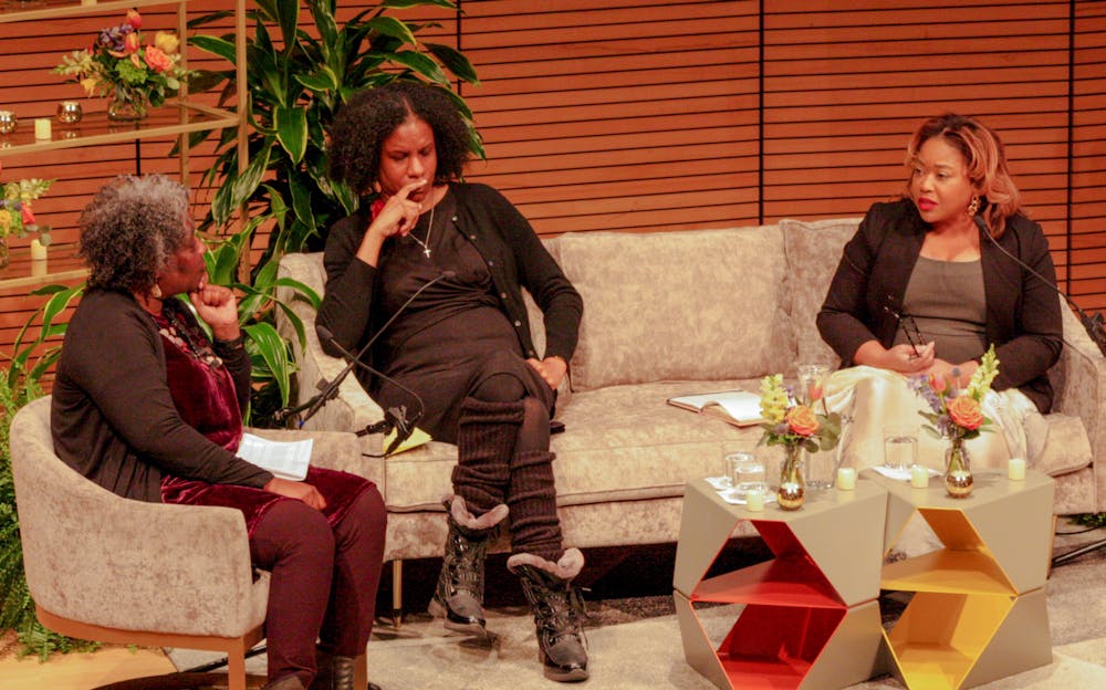 <p>The symposium, co-sponsored by Brown’s Office of Institutional Equity and Diversity and the Department of Africana Studies, brought together panelists from around the country to celebrate the works of Lani Guinier and bell hooks.</p>
