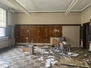 The long-abandoned Woonsocket Middle School will be converted into roughly 150 apartments.