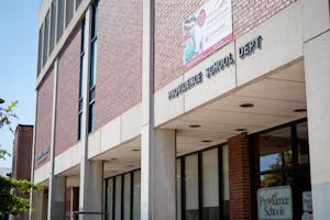 The exterior facade of the Providence Public School District’s main offices