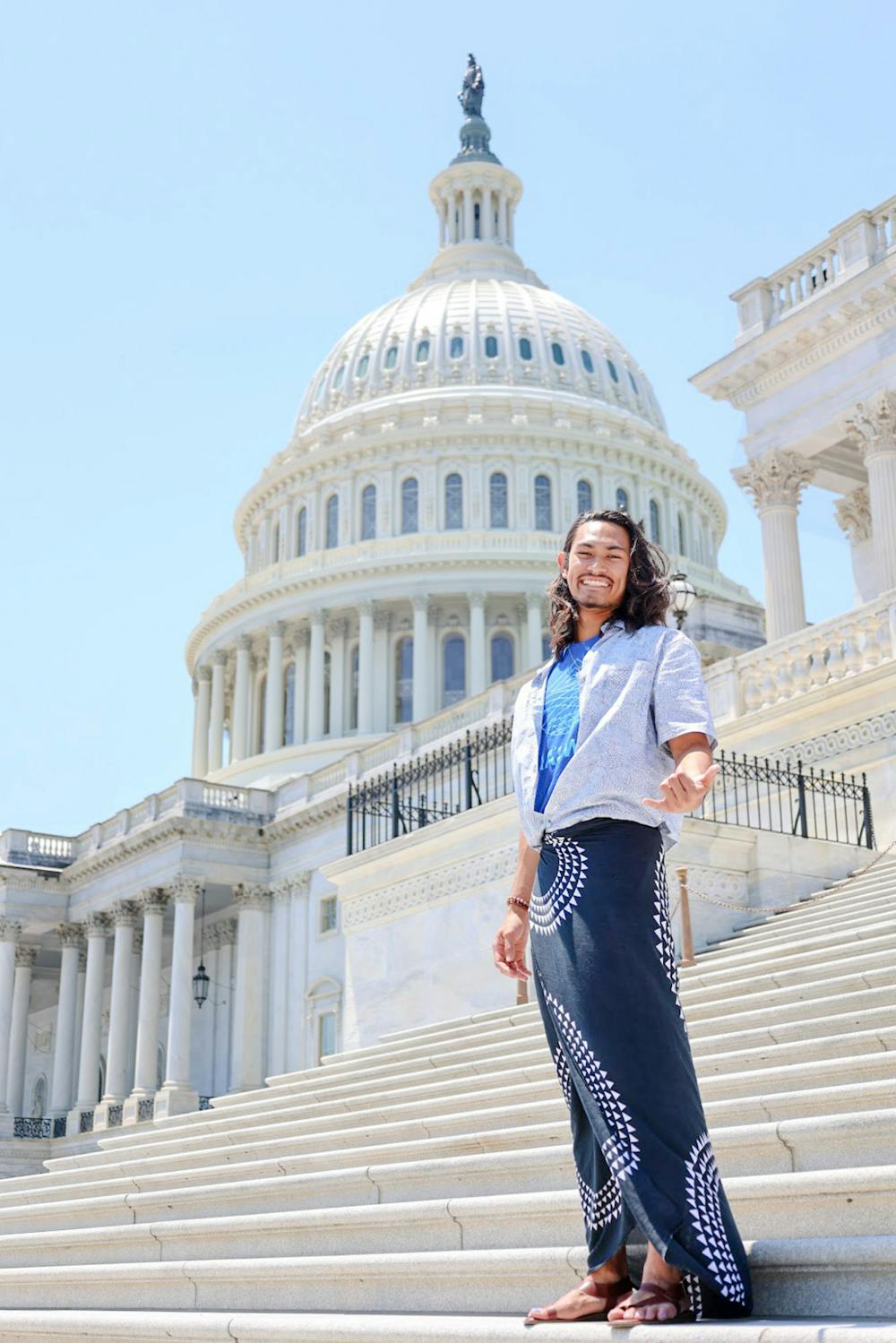<p>As a former Natives at Brown coordinator and current Native American Heritage Series programmer, Kalikoonāmaukūpuna Kalāhiki ’24 focused their on-campus advocacy efforts over the past year on rebuilding the sense of community that was lost during COVID-19 for Native and Indigenous students.</p><p>Courtesy of ﻿Kalikoonāmaukūpuna Kalāhiki.</p>