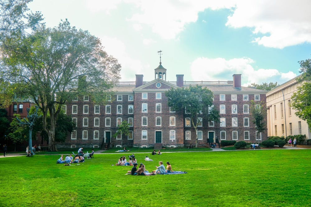 Photo of University Hall, where Brown University administrative offices are located.