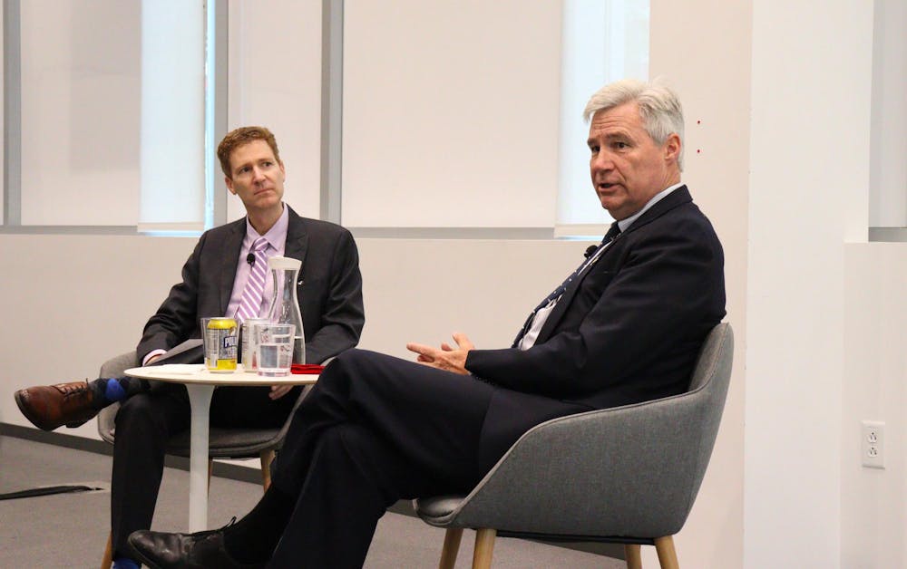 During the oil crisis, companies chose to take advantage of their customers, rather than make gas affordable, Senator Sheldon Whitehouse (D-RI) explained to Political Science Professor Jeff Colgan. 