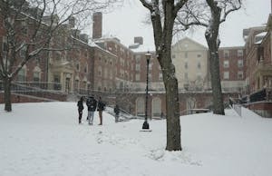 A photo of North Campus on a snowy day.